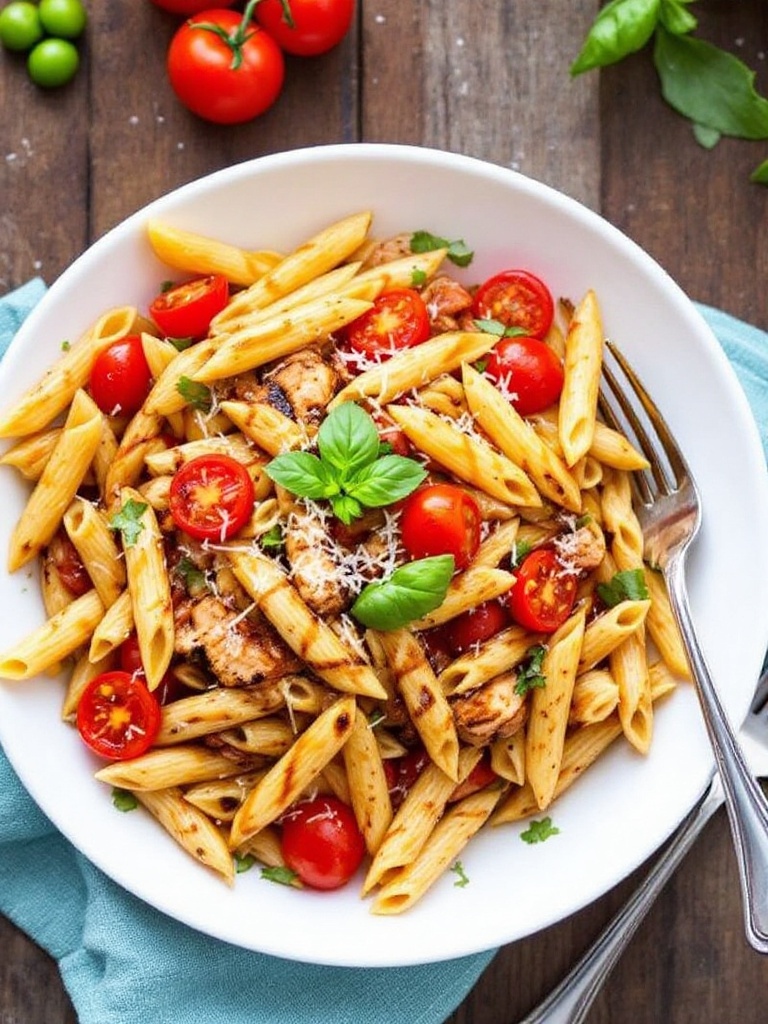 Savory Bruschetta Chicken Pasta Recipe