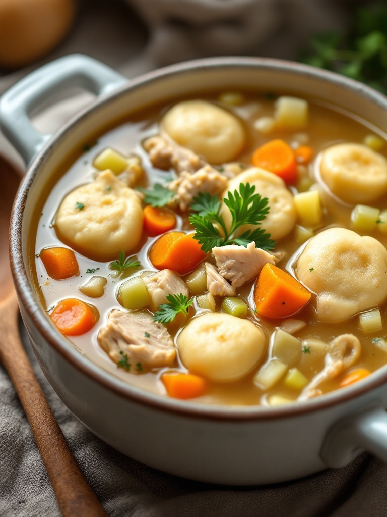 Hearty One Pot Chicken and Dumpling Soup